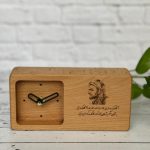 ساعت رومیزی چوبی