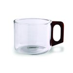 فنجان پیرکس دودی دسته چوبی کد 810